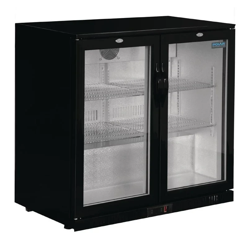 Arrière-bar réfrigéré Polar Série G avec 2 portes battantes 208 Litres