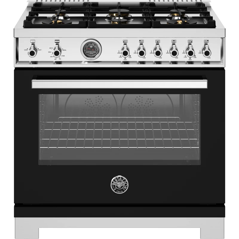 Bertazzoni Cuisinière amovible à gaz de 36 pouces PRO366BCFGMNET
