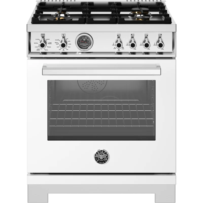 Bertazzoni Cuisinière amovible à biénergie de 30 pouces PRO304BFEPBIT