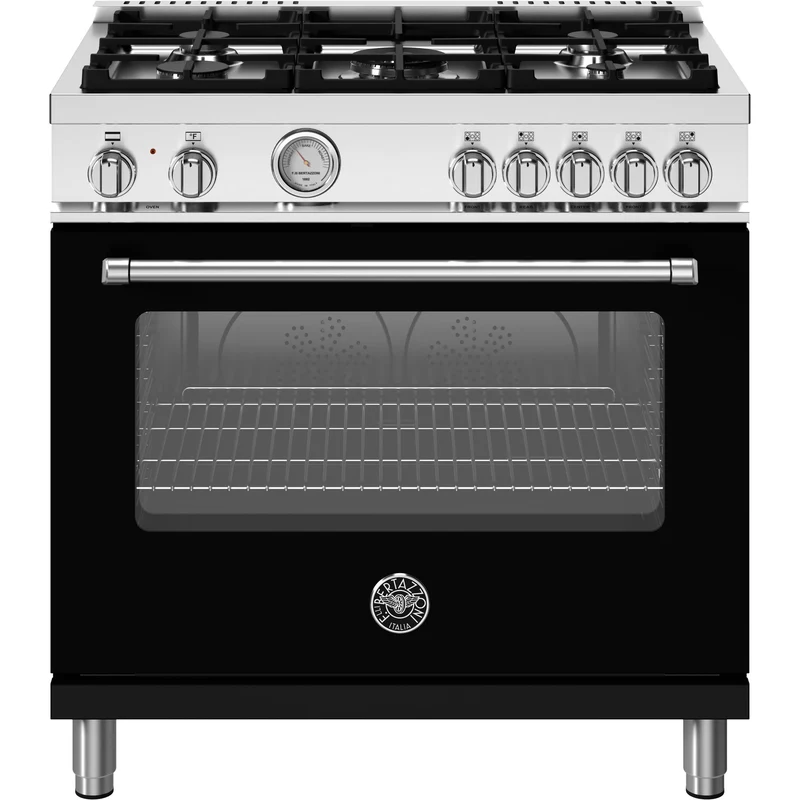 Bertazzoni Cuisinière amovible biénergie de 36 pouces MAS365DFMNEV