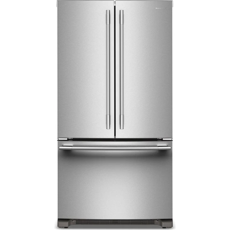 KitchenAid Réfrigérateur trois portes avec porte à deux battants de 36 pouces, 25,2 pi. cu. KRFF136SPS