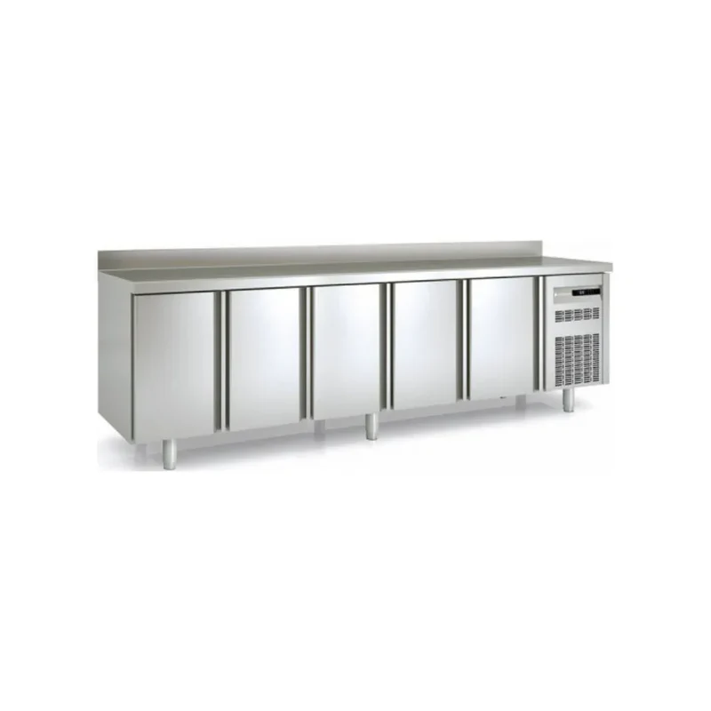 Meuble GN 1/1 réfrigérée positive gamme TOP - 5 portes pleines