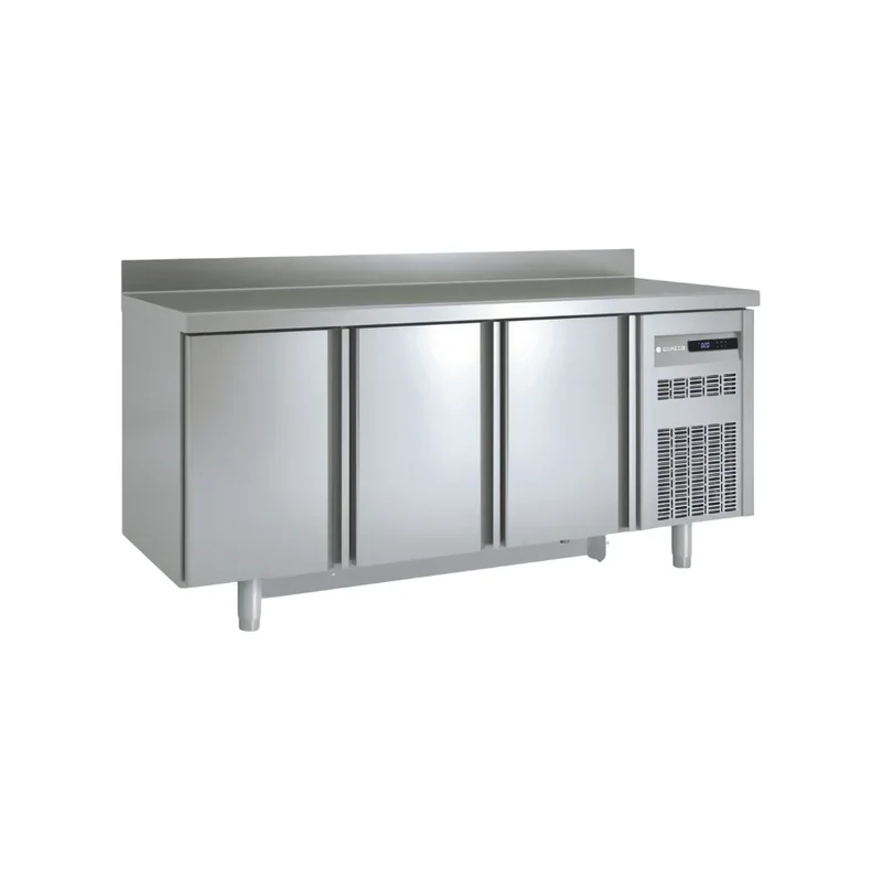 Meuble GN 1/1 réfrigérée négative gamme TOP - 3 portes pleines