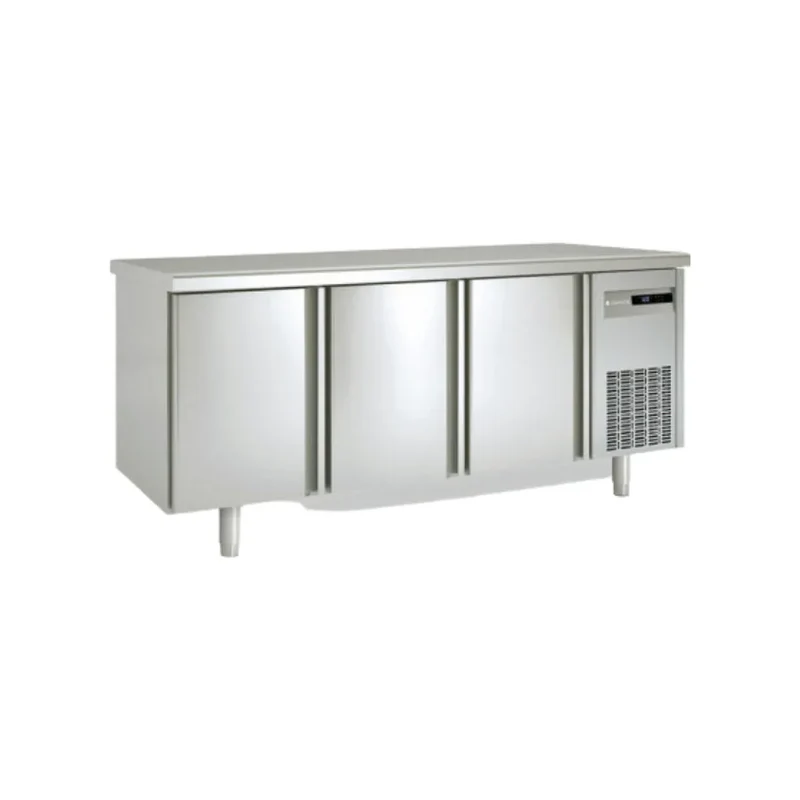 Meuble GN 1/1 Traversant réfrigérée positive gamme TOP - 3 portes pleines