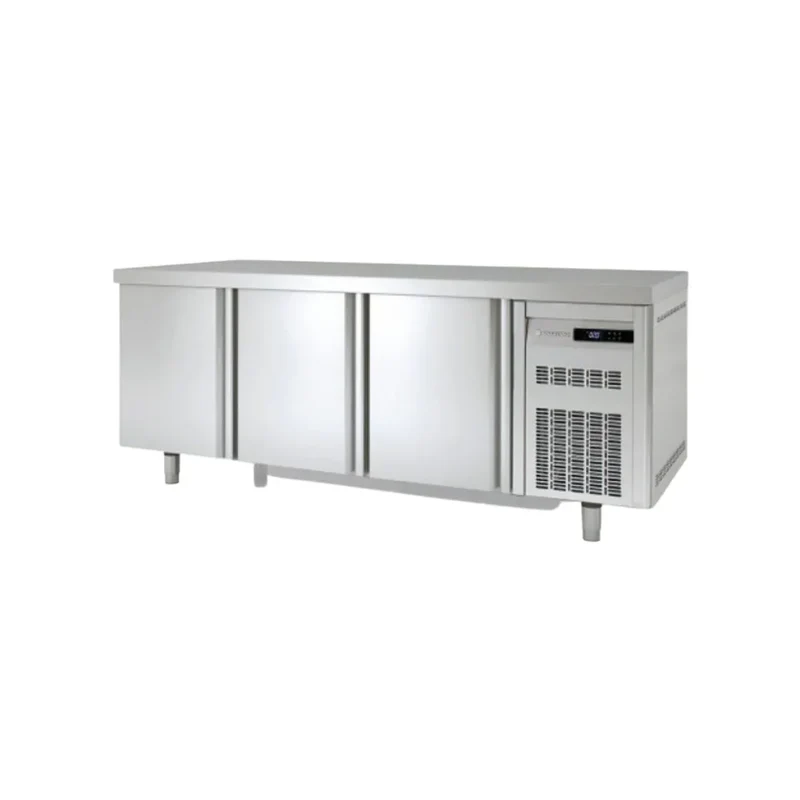 Meuble pâtissier 800 réfrigérée négative -15/-20°C gamme TOP - 3 portes pleines -2020x800x850mm