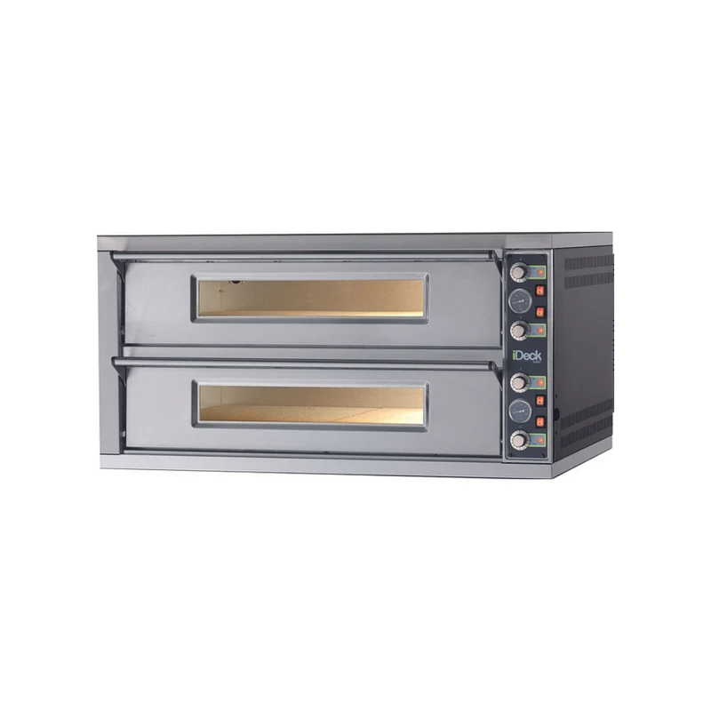Four à pizza IDECK 72.72 électrique commandes électromécaniques - 2x4 pizzas