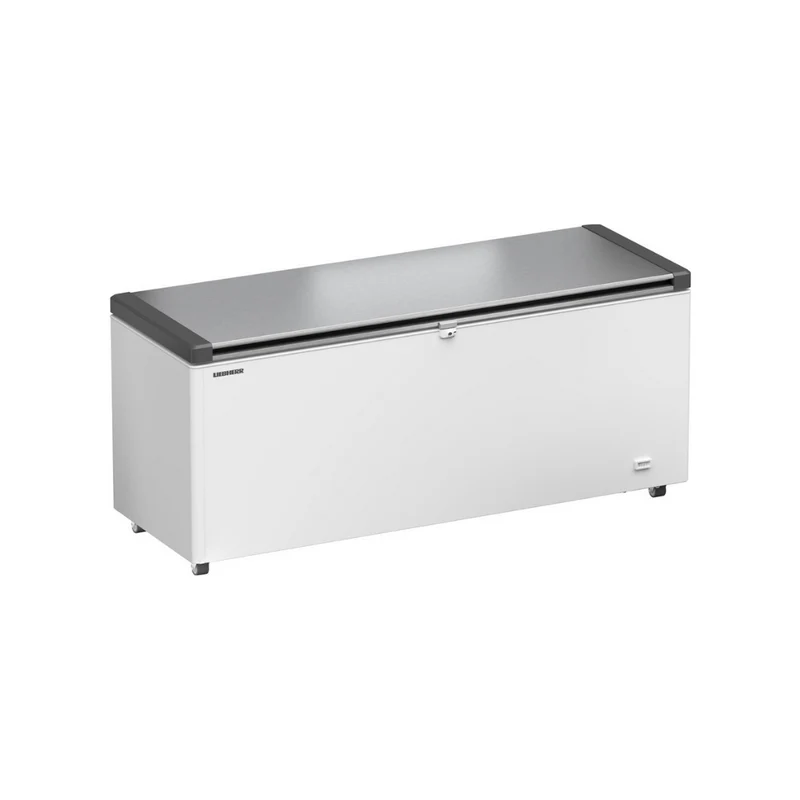 Congélateur coffre + couvercle inox - 542L