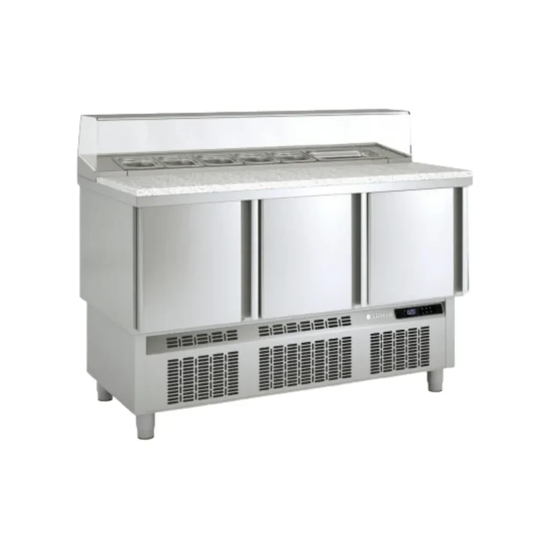 Meuble saladette plan en granit GN 1/1 réfrigérée positive 0/+8°C gamme TOP