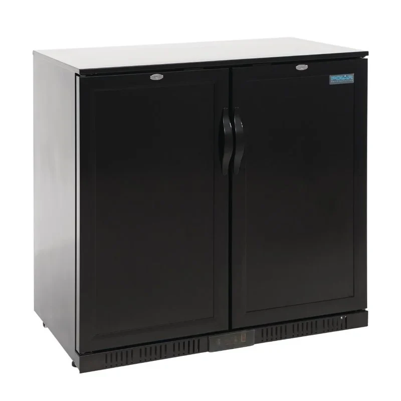 Arrière-bar Polar Série G avec 2 portes abattantes pleines 208 Litres