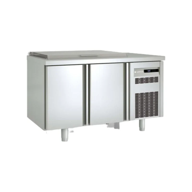 Meuble de préparation GN 1/1 refrigérée positive 0/+8°C gamme TOP - 2 portes