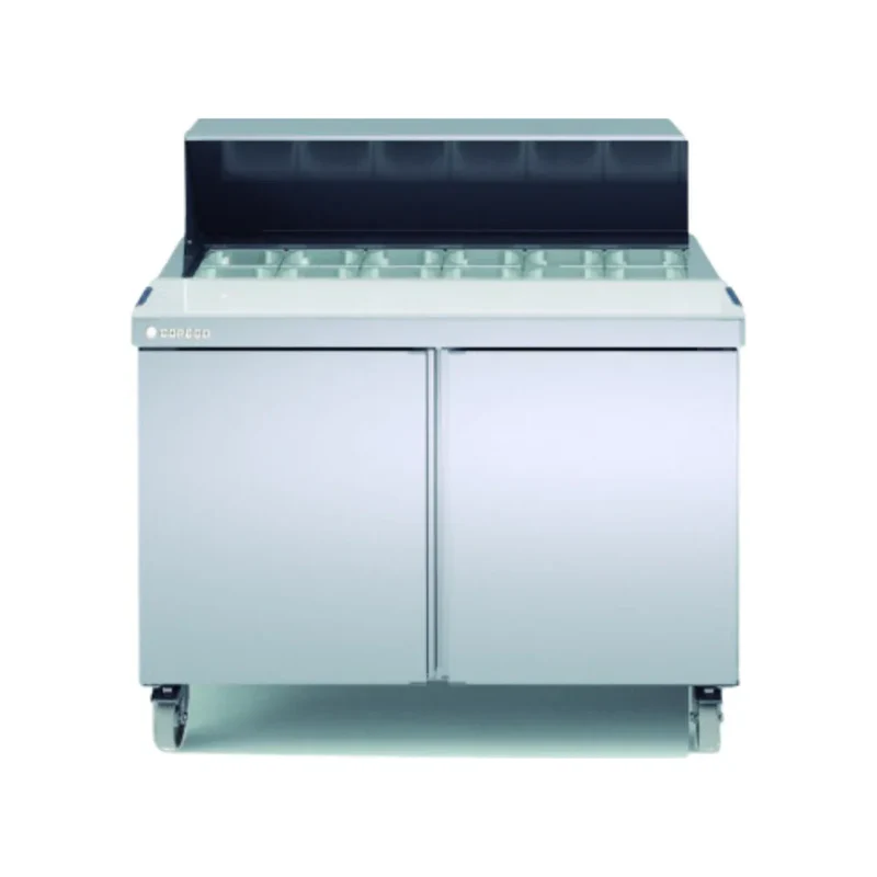 Saladette haut rendement réfrigérée positive 0/+8°C gamme TOP - 2 portes