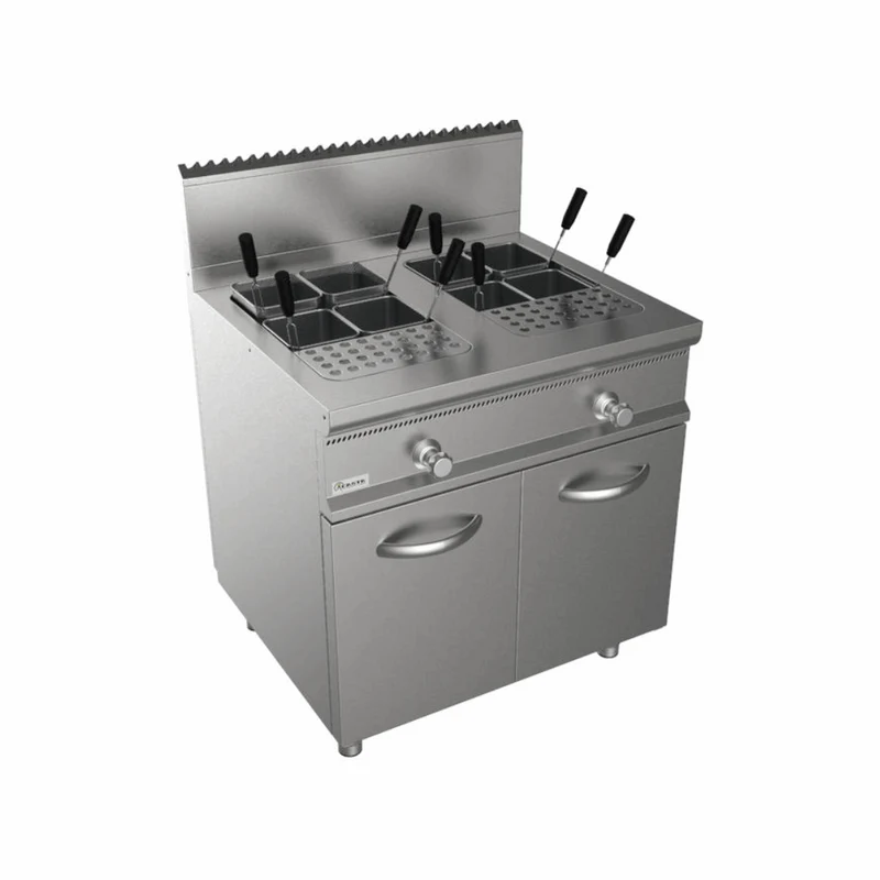 Cuiseur à pâtes gaz 2 bacs 56L