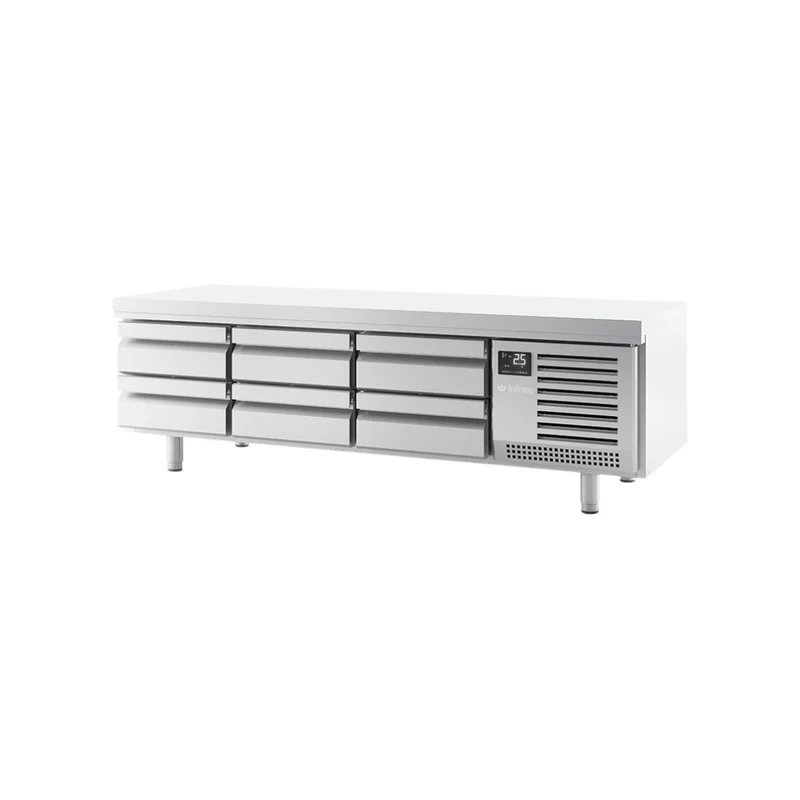 Soubassement réfrigéré positif 8 tiroirs - 435L