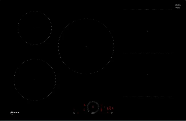 N 70, Table à induction, 80 cm, sans cadre NEFF T58FHW1L0