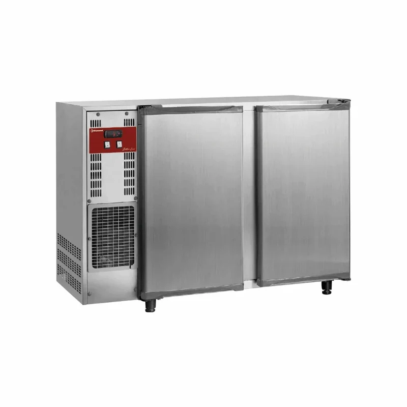 Arrière bar inox 2 portes pleines - 1455x565x890mm