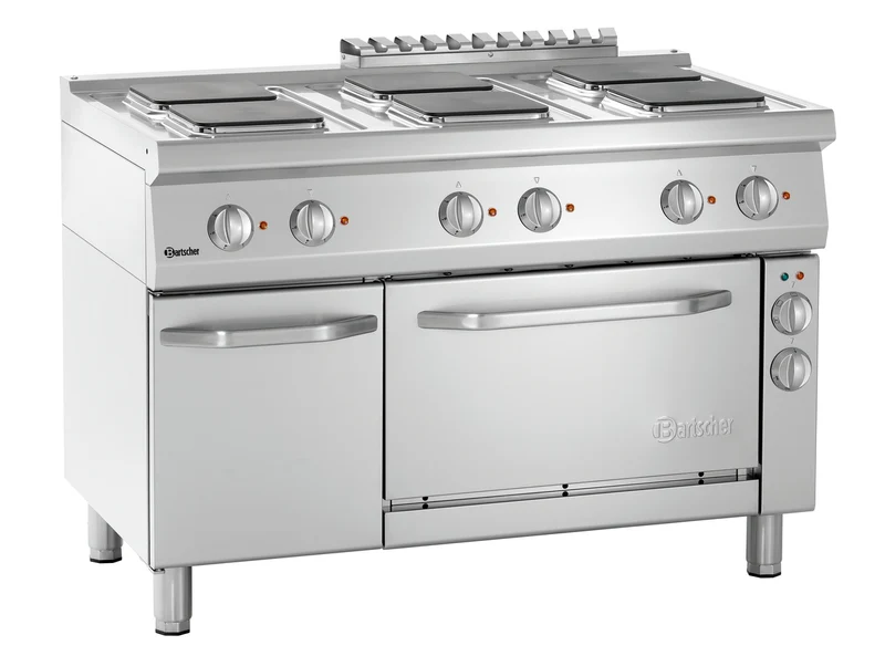 Plan de cuisson él. 700, B1200, 6PL carrées + four