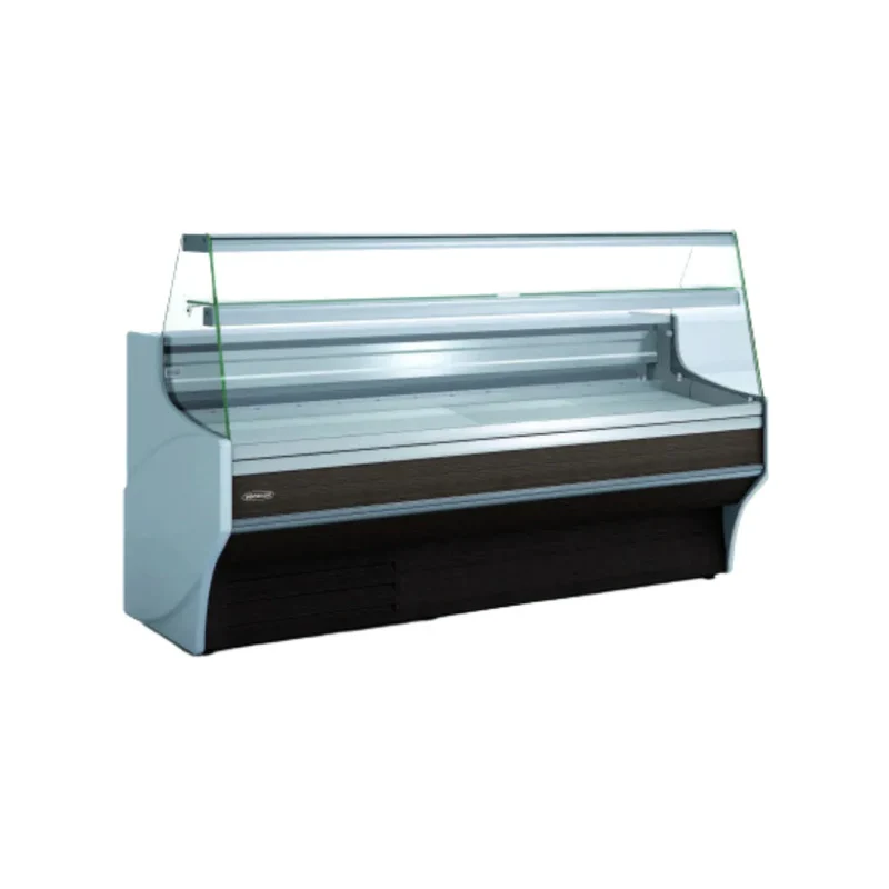 Vitrine de présentation 800 vitre droite froid statique +2/+8°C sans réserve - 1525x800x1235mm