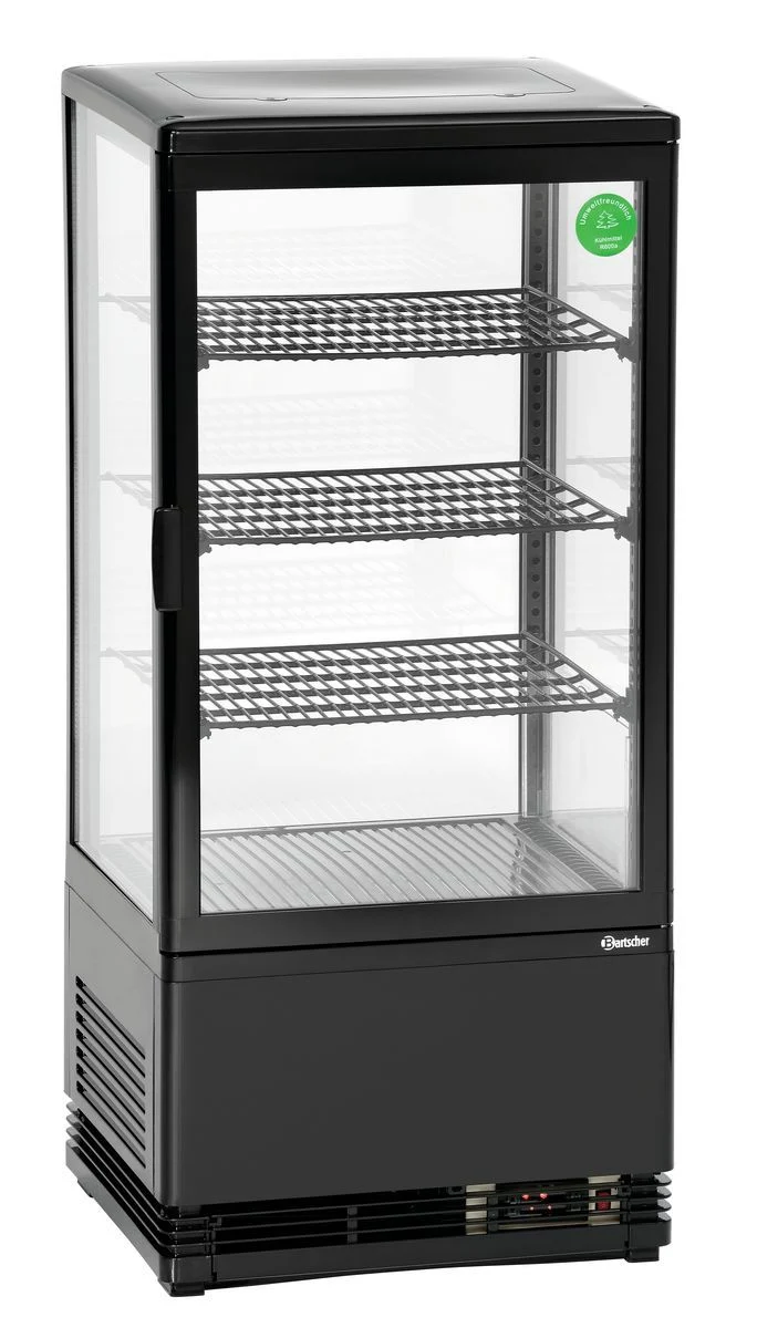 Mini vitrine réfrigérée 78L, noire