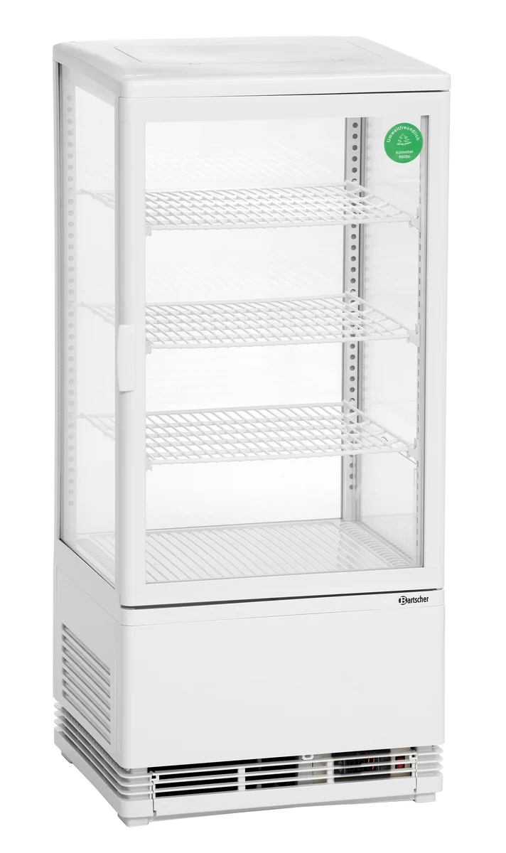 Mini vitrine réfrigérée 78L, blanche