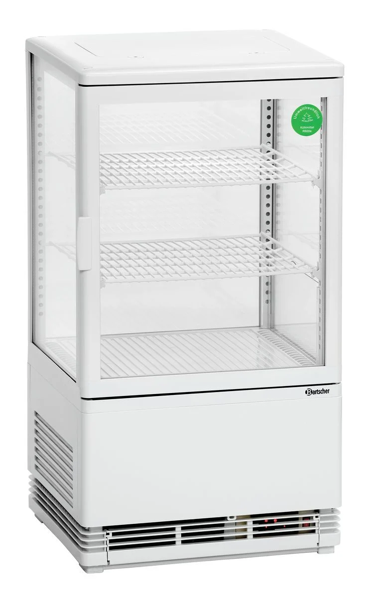 Mini vitrine réfrigérée 58L, blanche