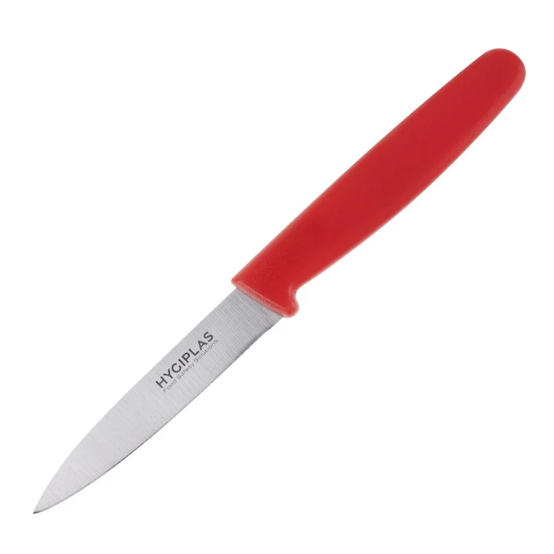 Couteau d'office Hygiplas rouge 75 mm