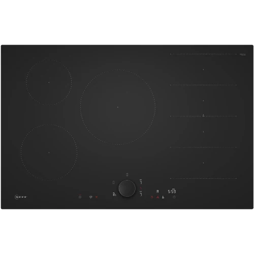 N 90, Table à induction, 80 cm, Noir mat, sans cadre NEFF T68NUV4A0