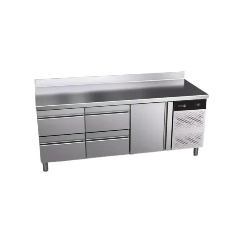 Table réfrigérée positive FAGOR 1 porte + 4 tiroirs - gamme 600 - 416L