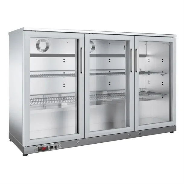 Arrière-bar réfrigérée inox FAGOR 3 portes vitrées - gamme 570 - 327L