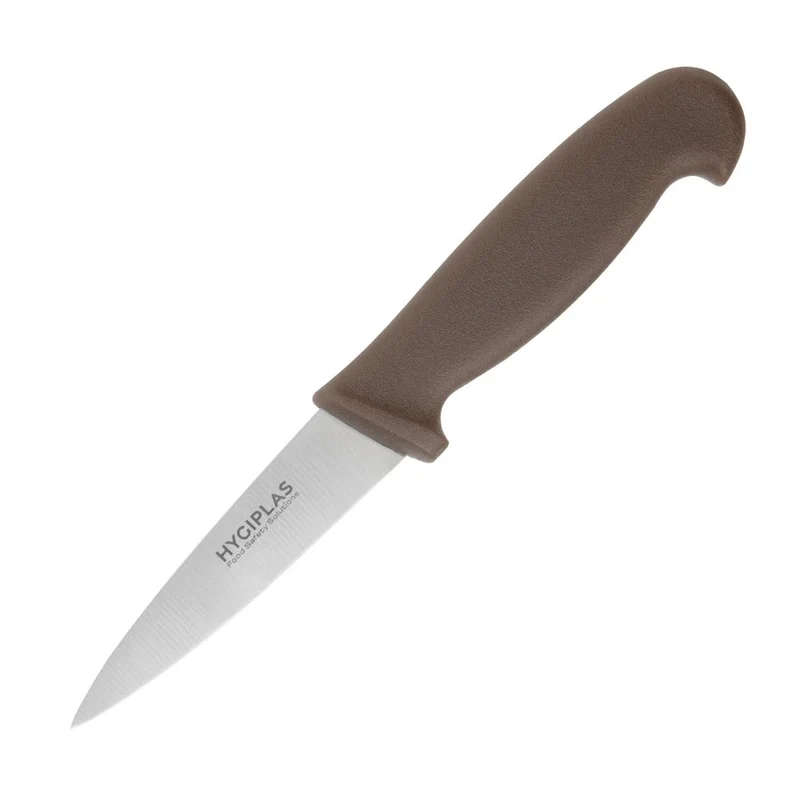 Couteau d'office Hygiplas marron 90 mm