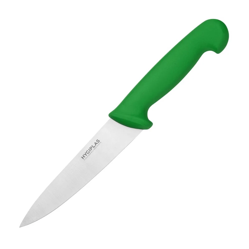 Couteau de cuisine Hygiplas vert 155mm