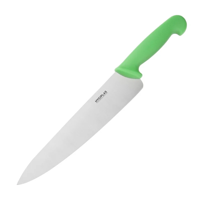 Couteau de cuisine Hygiplas vert 255mm