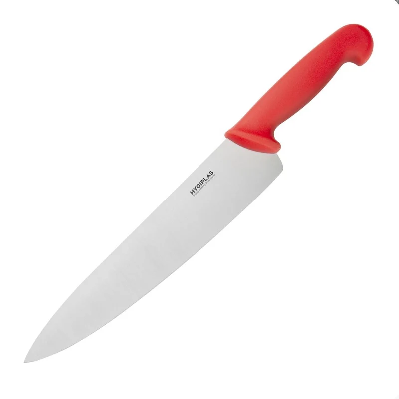 Couteau de cuisine Hygiplas rouge 255mm
