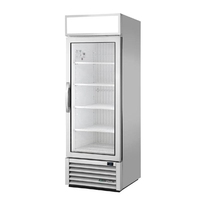 Vitrine réfrigérée négative libre service 1 porte True GDM-23F-HC-FGD01-ALU