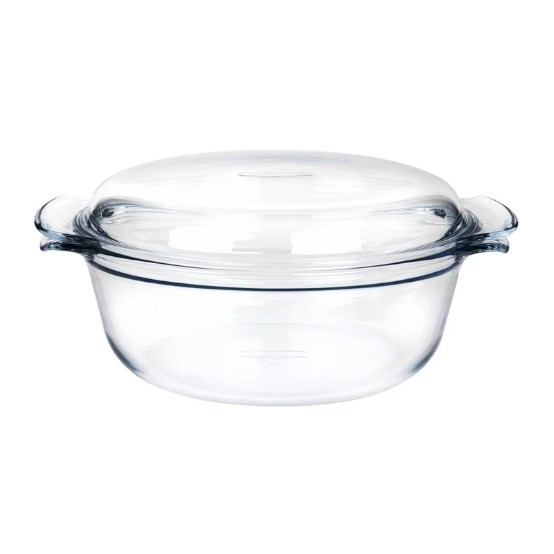Cocotte ronde en verre Pyrex 5,1L