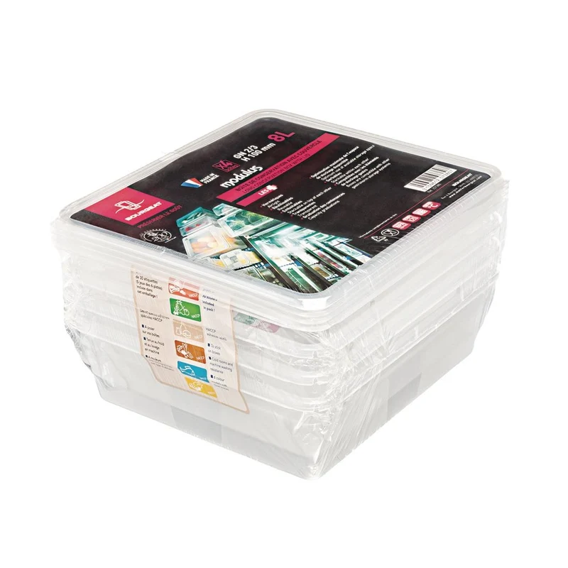 Boîte de stockage GN2/3 Matfer Bourgeat Modulus utilisation intensive 8L (lot de 4)