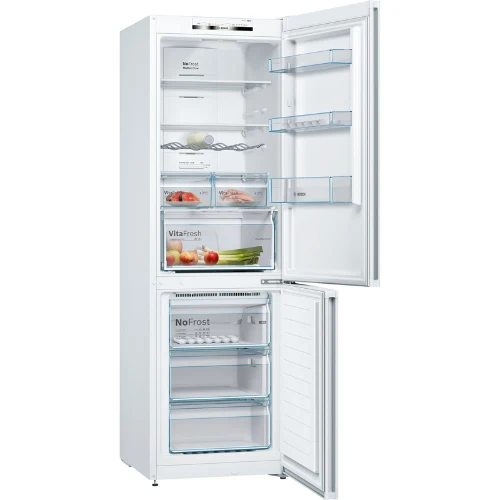 Réfrigérateur-Congélateur Combiné Pose-Libre Série 4 Blanc BOSCH KGN36VWED