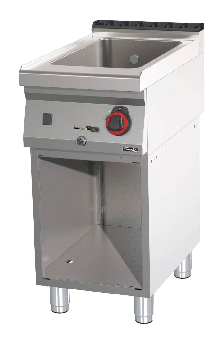 Bain-marie GN 1/1 200 mm avec vanne de vidange et soubassement 40