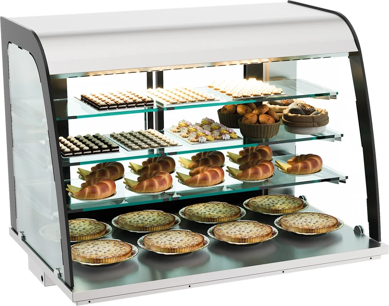 Drop-in Vitrine Neutre 140L Ouvert