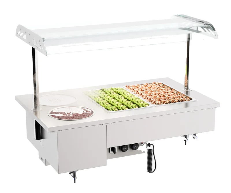 Drop-in Bain-marie avec Bols 2/1
