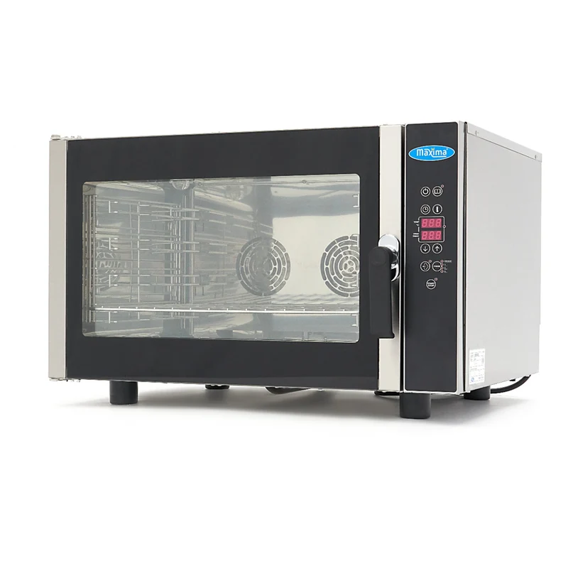 Four combiné mixte - 4 plateaux (1/1 GN / 60 x 40 cm) - numérique 99 programmes - 400V - double ventilateur