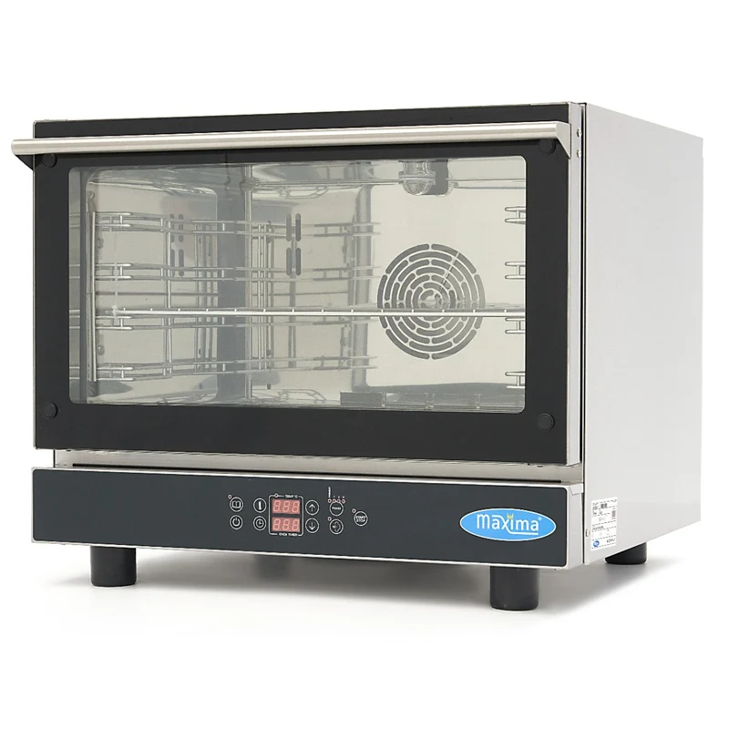 Four combiné mixte - 4 plateaux (1/1 GN / 60 x 40 cm) - numérique 99 programmes - 400V - porte relevable