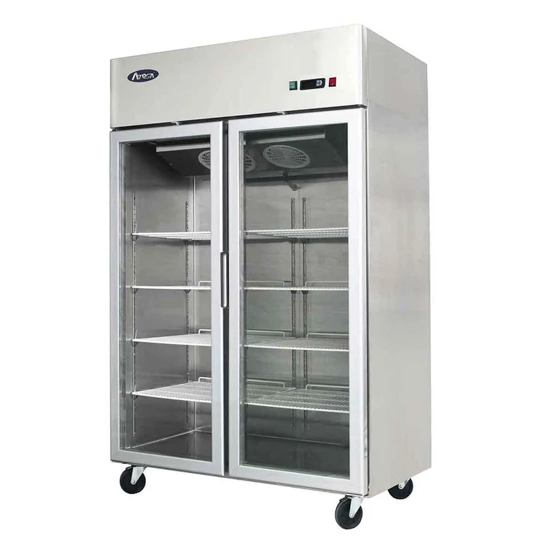 Armoire Réfrigérée Positive Vitrée GN2/1 - 2 Portes - 1240 L