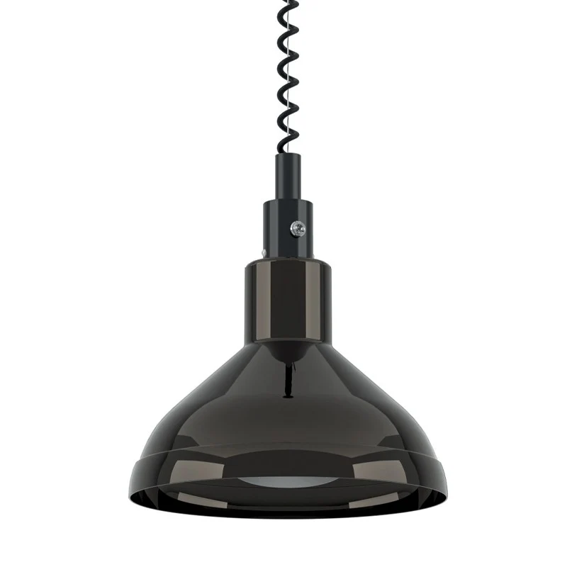 Lampe Chauffante Suspendue - Infrarouge - Nickel Noir Laqué - 230 V