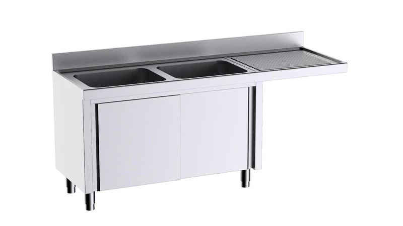 Module À Portes Avec Plonge L186542D 1800×600 Et Espace Pour Lave-Vaisselle