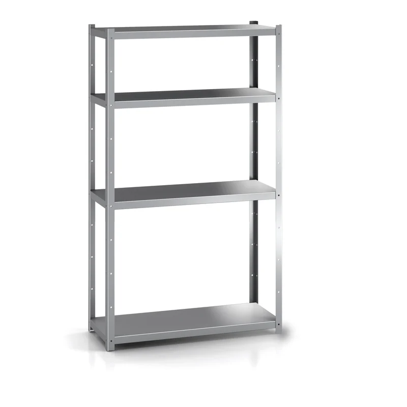 Etagère Sur Pied Inox E = 1,5Mm 1400×600×2000 Mm Sans Renfort Omégas 6 Niveaux