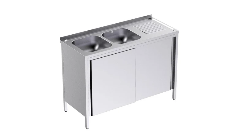 Bâti Avec Portes Et Plonge 1200×500 À Droite