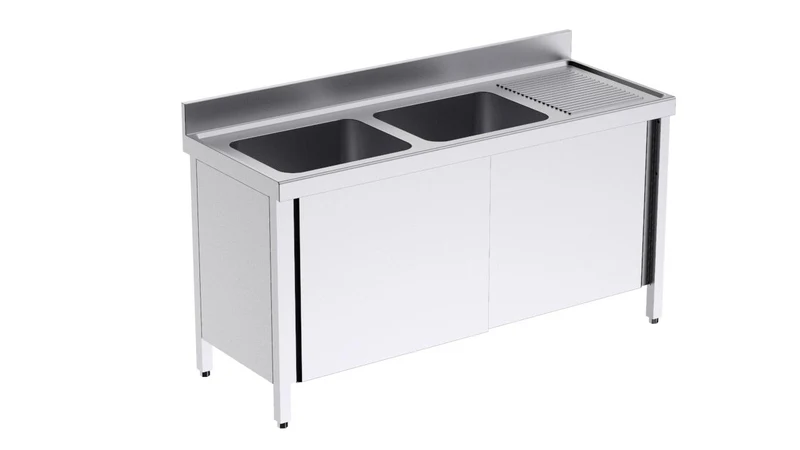 Plonge Avec Portes 1400×600 À Droite Double