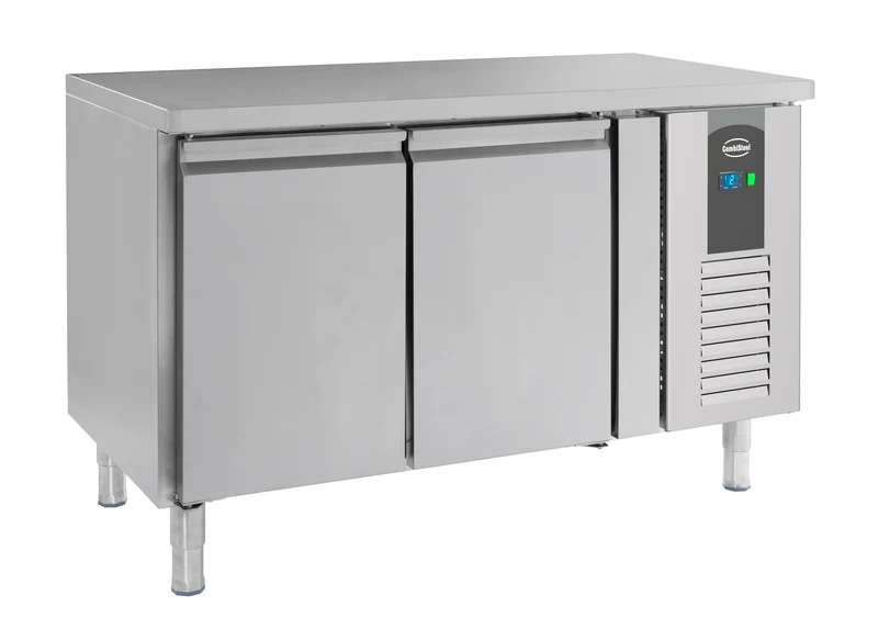 Table Réfrigérée Inox 2 Portes P600 L1360 – Réfrigérateur, +2/+8 °C