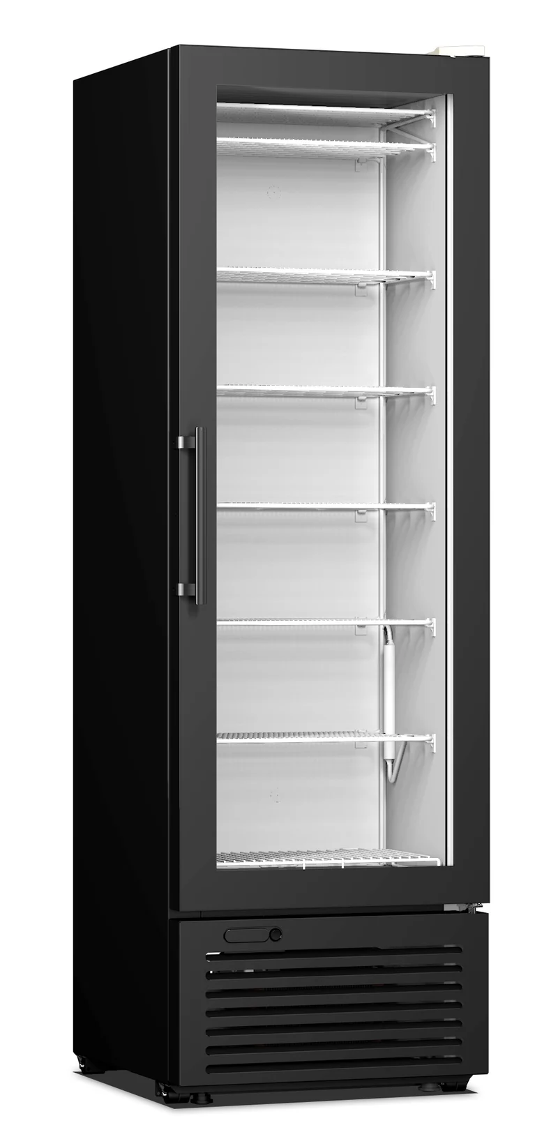 Armoire Négative Vitrée 1 Porte 301L Noire – Congélateur, -18/-25 °C