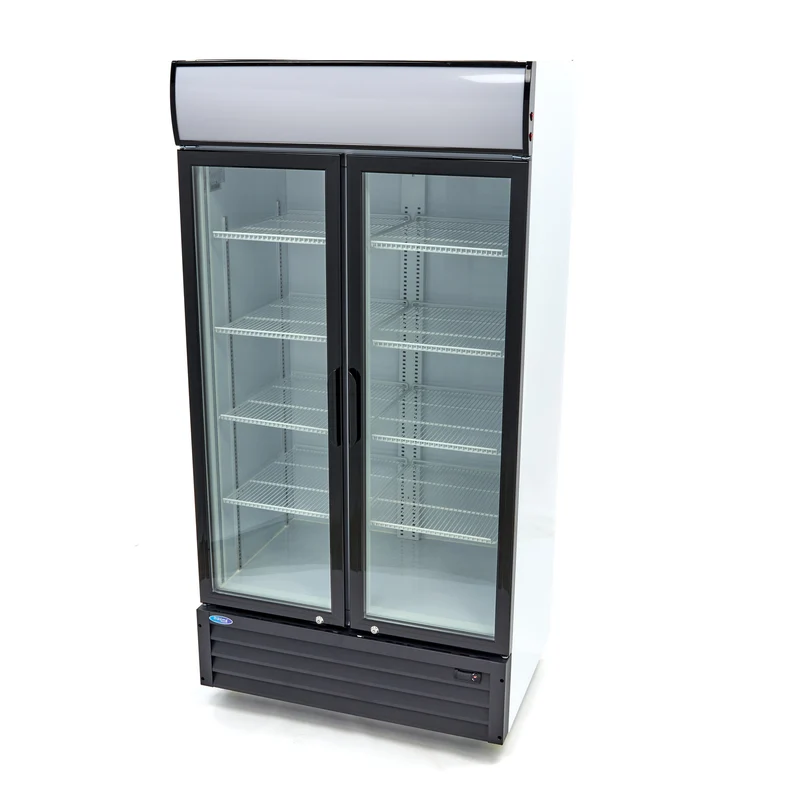Armoire à boissons - Double portes - 800 L - 8 étagères réglables